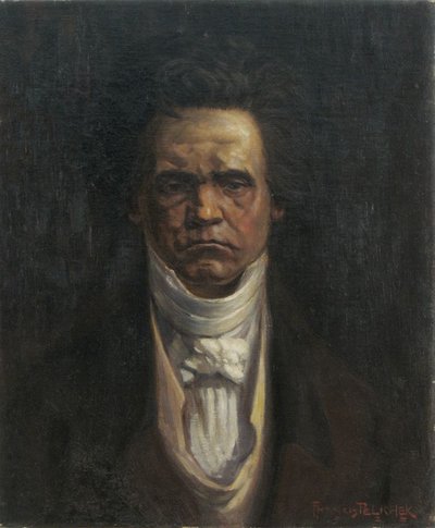 Portrait of Beethoven by Francis Pelichek